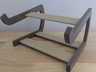 Modern Laptop Riser with Storage Space