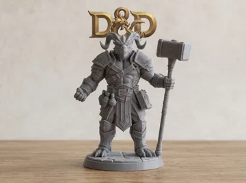 Adorno temático: D&D Dragonborn Barbarian-Wizard — vista de referencia 3
