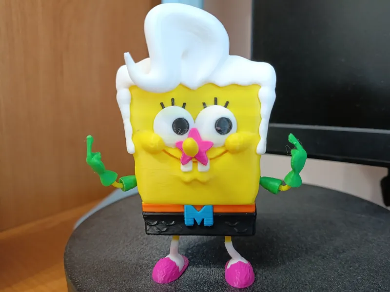 Sponge Bob aka Mermaid Man Articulated Toy