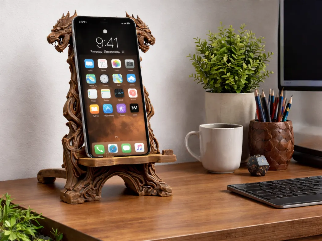 Epic Dragon Phone & Tablet Stand view 3