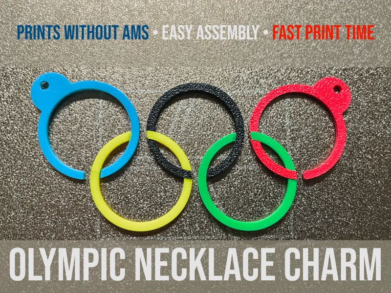 Olympic Necklace Charm