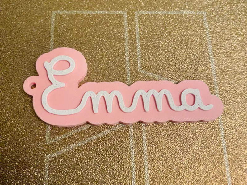 Porte clés prénom Emma