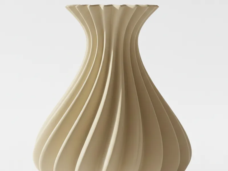 Spiral smooth vase