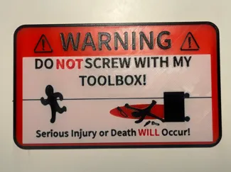 Toolbox sign