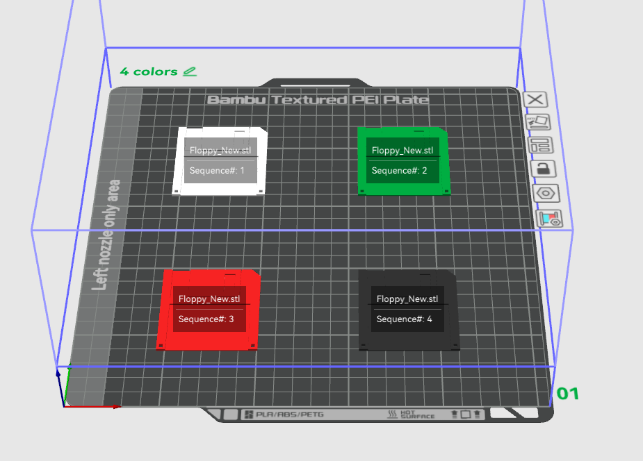 Miniatura 5 do modelo 3D Floppy New filament sample