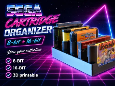 SEGA Cartridge organizer 8-bit & 16-bit