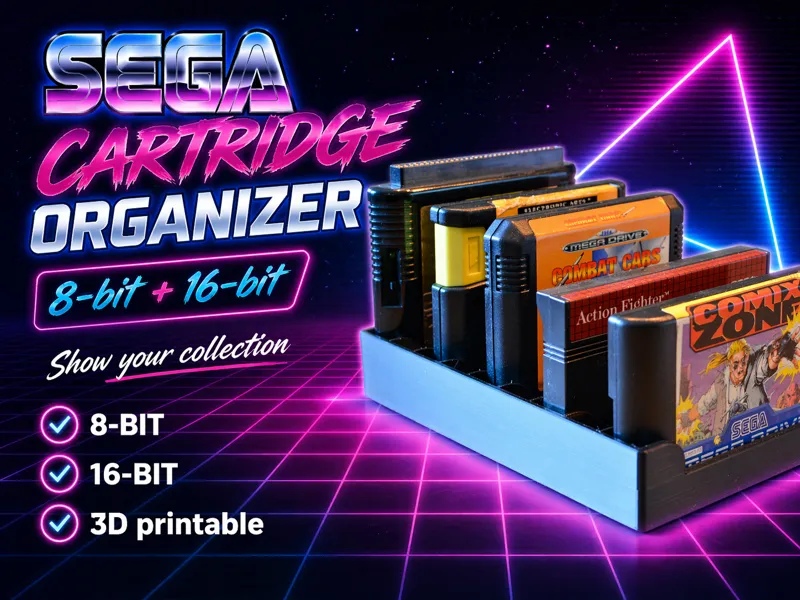 SEGA Cartridge organizer 8-bit & 16-bit