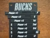 Baseball/Softball Lineup Board - 13 Player Slots