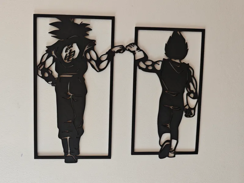 Goku & Vegeta – Mural Fist Bump