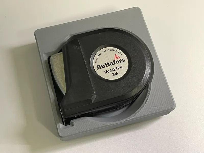 Gridfinity holder for Hultafors measuring tape