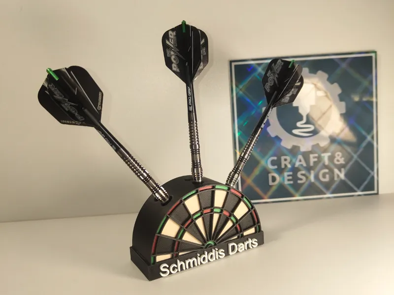 Dart Holder für 3 Pfeile – im Dartboard-Design