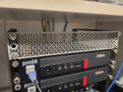 10-inch Rack Gyroid Blanking Panel