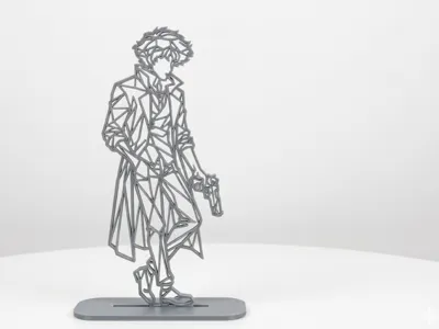 Geometric Low Poly Spike Spiegel