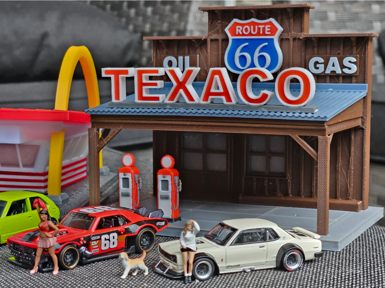 Miniatura 3 do modelo 3D 1:64 Old Gas Station