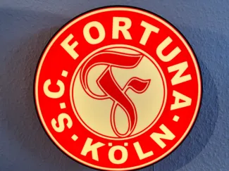 Fortuna Köln Lightbox zum Aufhängen