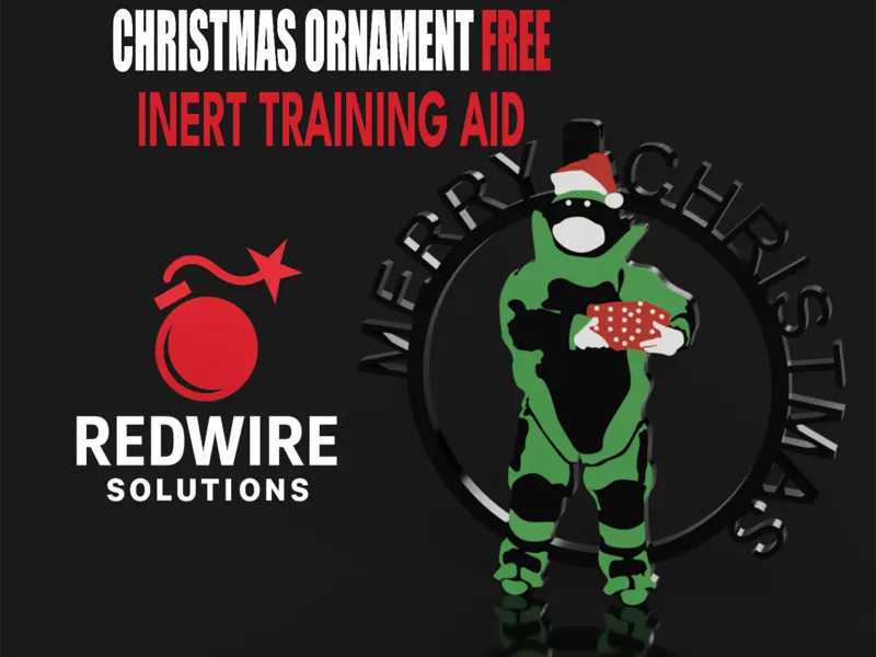 EOD Bomb Squad Christmas Ornament