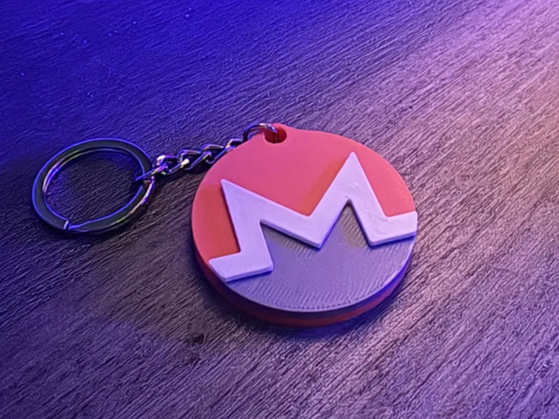 Monero Logo Keychain
