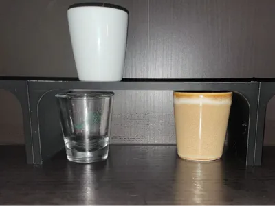 Shot glass display riser for Ikea Billy Bookcase