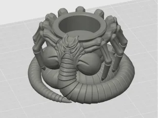 Xenomorph Coiled Facehugger TeaLight Holder