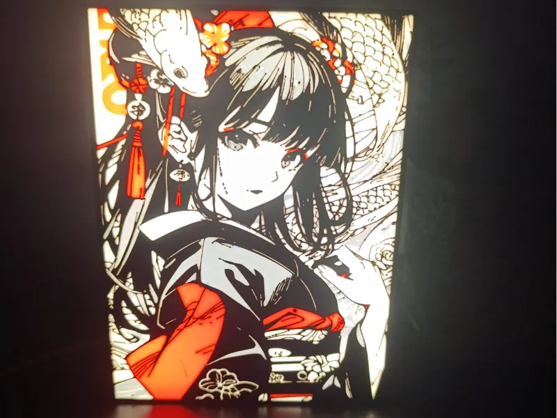 Lightbox ragazza anime giapponese