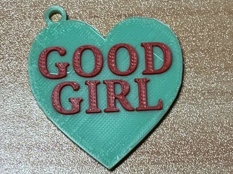 Conversation Heart Keychain - Good Girl
