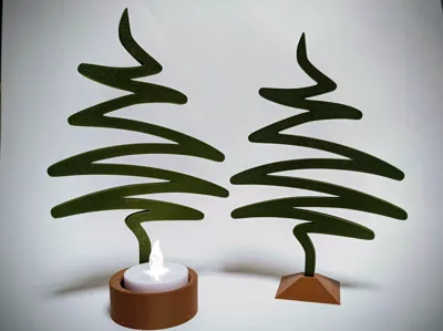 Stylish minimalist Christmas trees