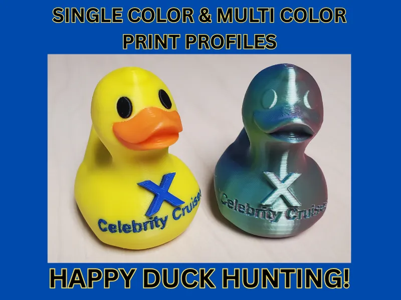 Celebrity Cruise Line Duck AMS & Single Color