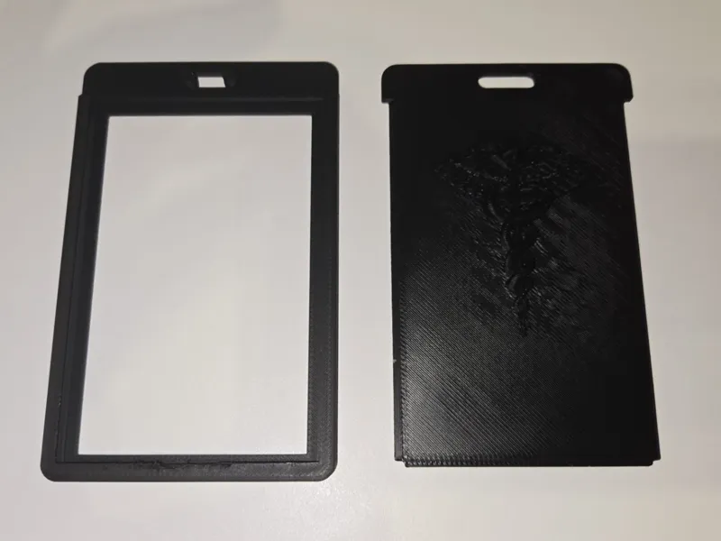 Staff of Asclepius Doctor's badge (id card) holder