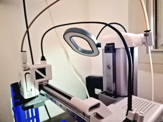 Ikea lamp hat and filament guide for A1 mini
