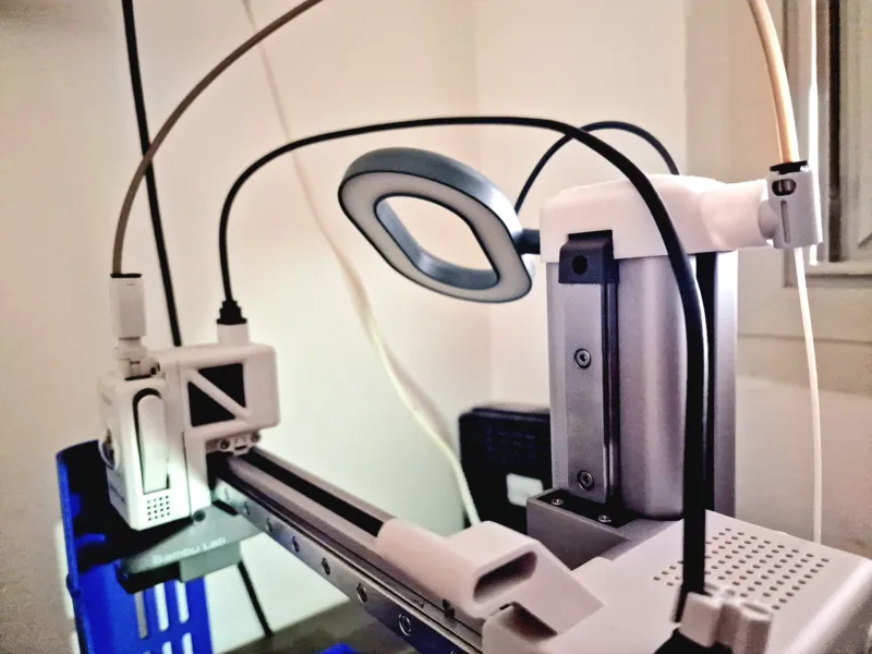 Ikea lamp hat and filament guide for A1 mini
