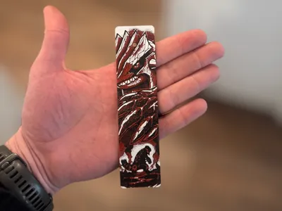 Groudon HueForge Bookmark – Pokémon