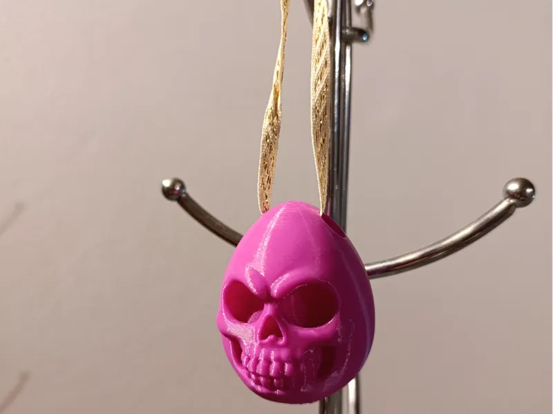 Skull Easter Egg Ornament 