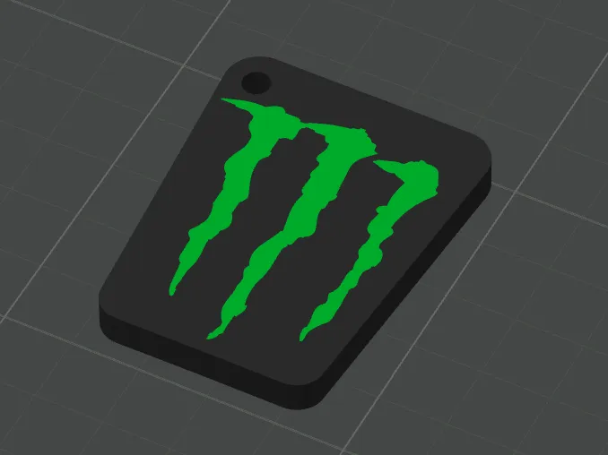 Monster Energy Claw Keychain