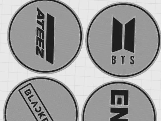 Posavasos KPOP BTS ATEEZ BLACKPINK ENHYPEN TXT SKZ