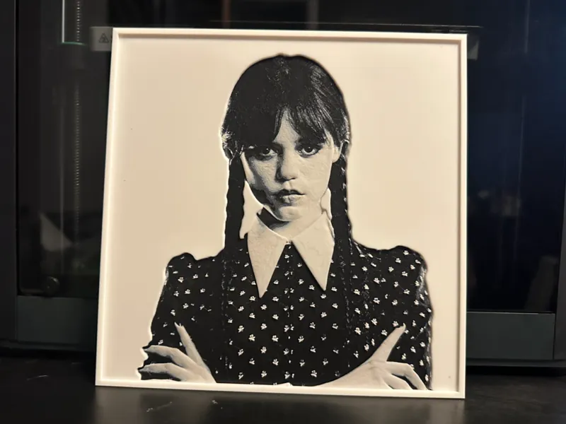 Wednesday Addams - Jenna Ortega Hueforge Poster