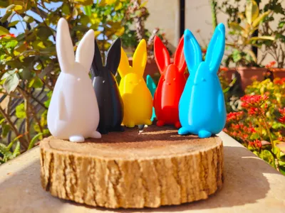 Mini Easter Egg Hare Bunny Keychain