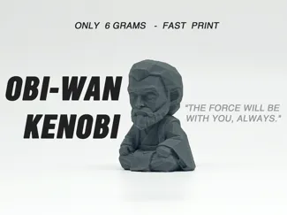 Mini Obi-Wan kenobi sit in meditation