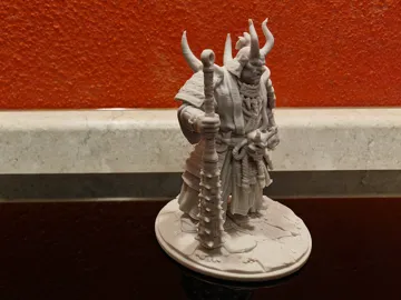 Figura decorativa: Oni Ogre Mage - Demonic Warlord & Spiked Kanabo — vista de referencia 5