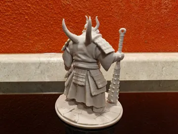 Figura decorativa: Oni Ogre Mage - Demonic Warlord & Spiked Kanabo — vista de referencia 4