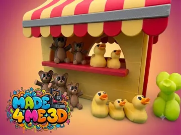 Letrero o emblema decorativo: Carnival booth and game for flexi articulated play — vista de referencia 4