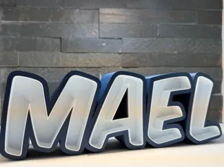 LED Namenschild Mael