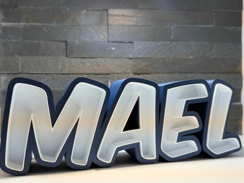LED Namenschild Mael