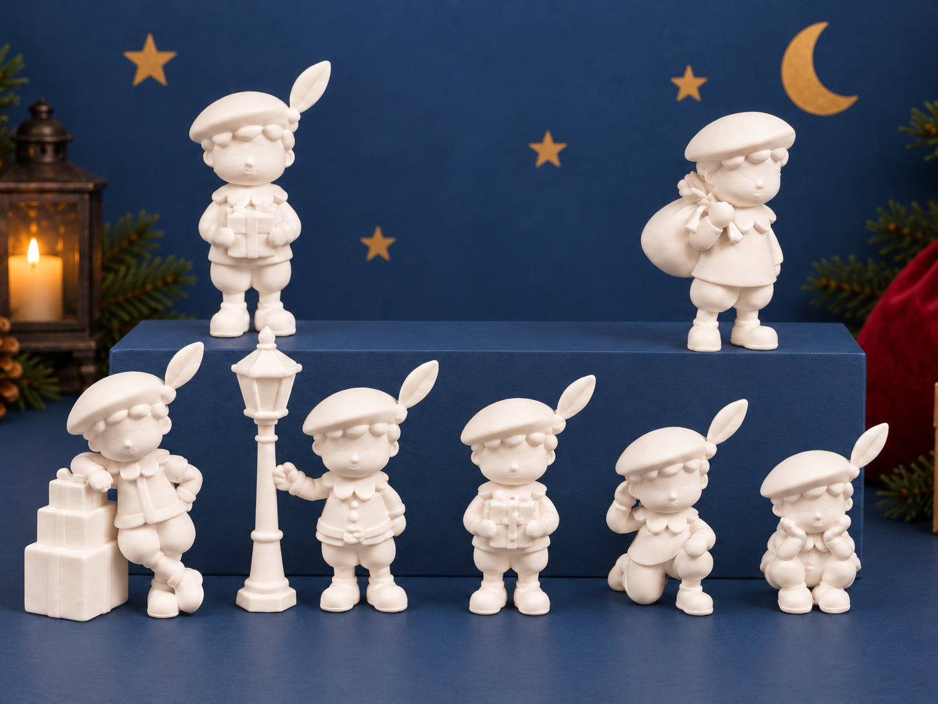 Sinterklaas tafereel deel 3 - diverse pietjes 3D model