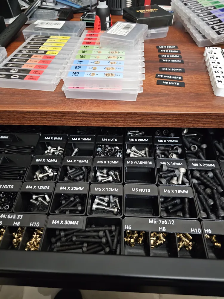 Gridfinity Bolt and Threaded Insert Organizer - Free 3D Print Model ...