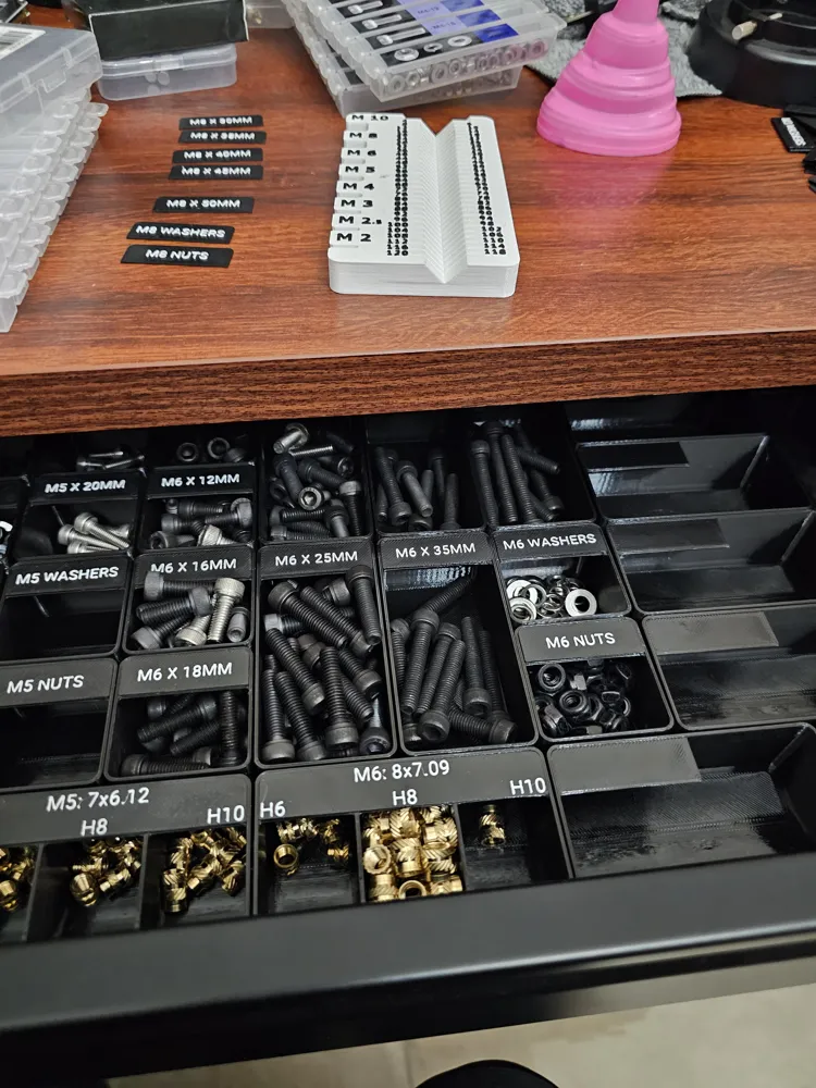 Gridfinity Bolt and Threaded Insert Organizer - Free 3D Print Model ...