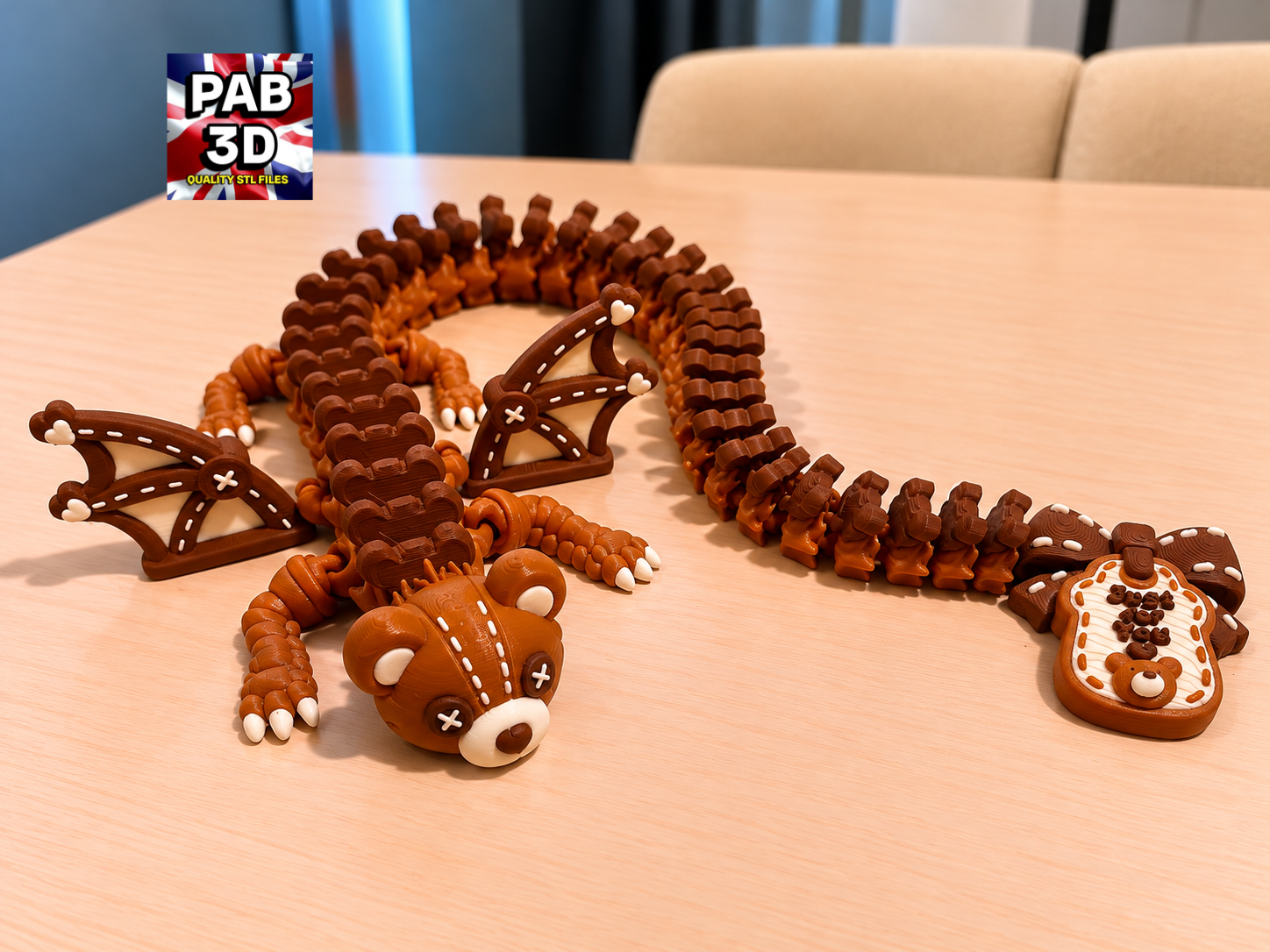 Articulated Teddy Bear Dragon - 1