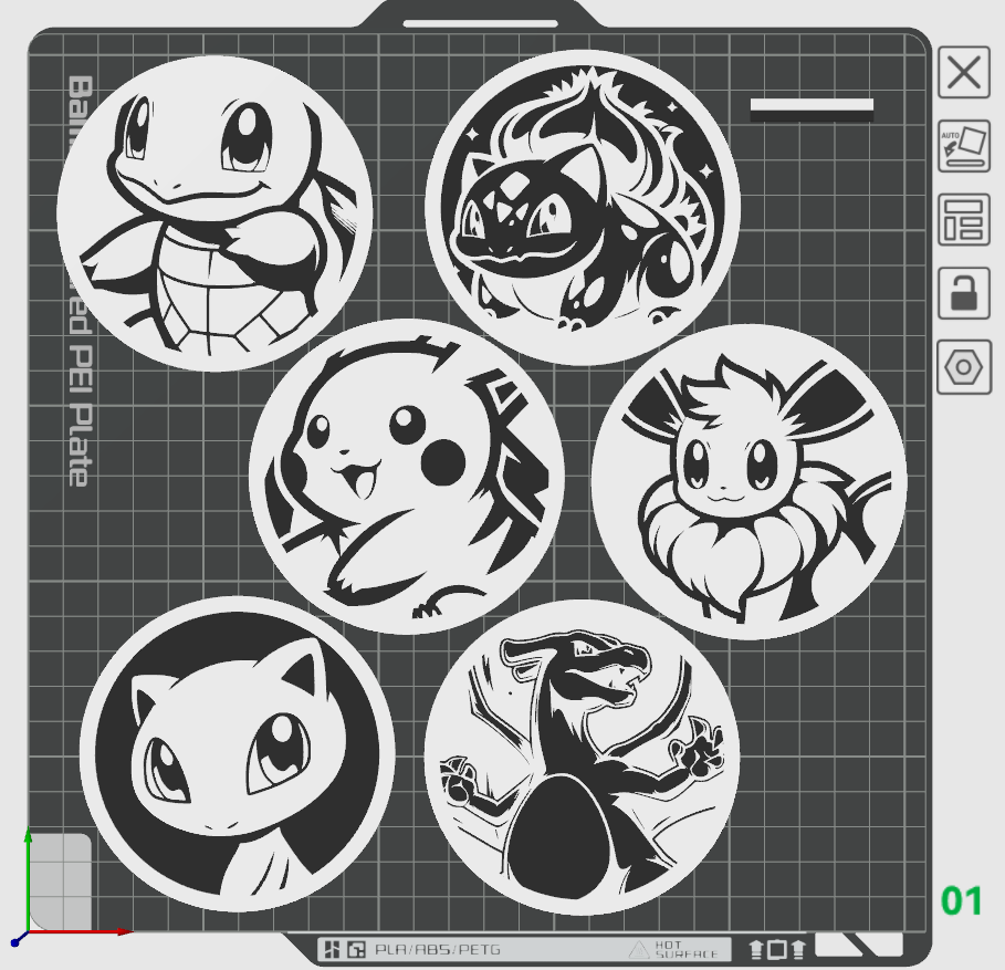 Miniatura 3 do modelo 3D Pokemon Coaster