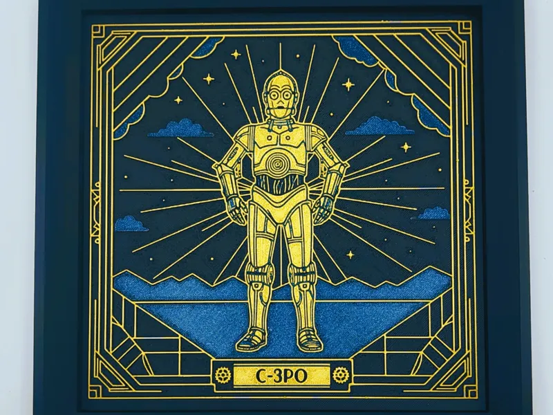Star Wars - C-3PO - Art Déco Stil