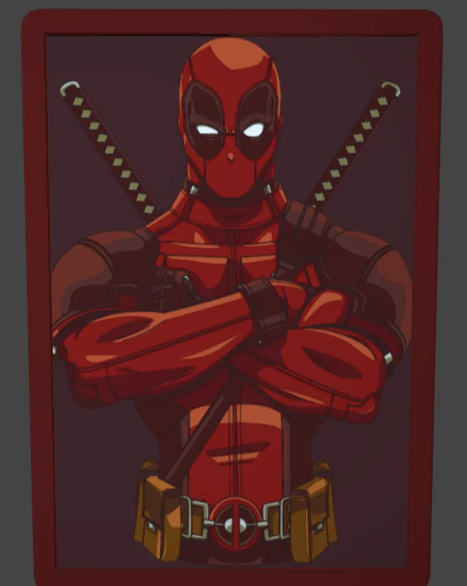 Deadpool Lithophane by yeix - MakerWorld