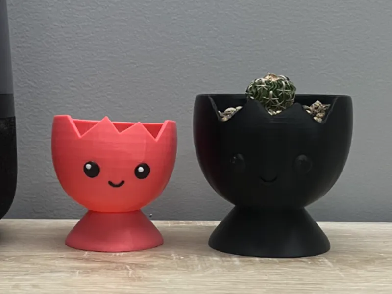 蛋壳花盆